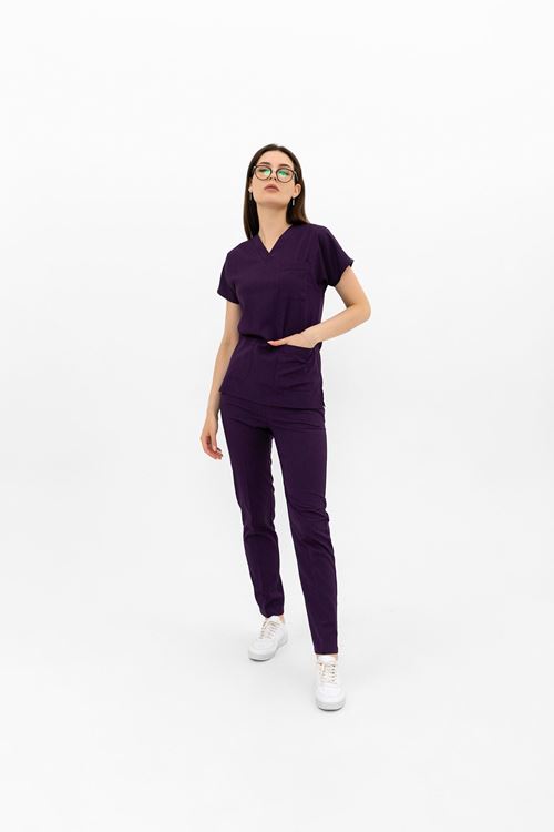 Nef Medikal Greys Mor Kadın Takım