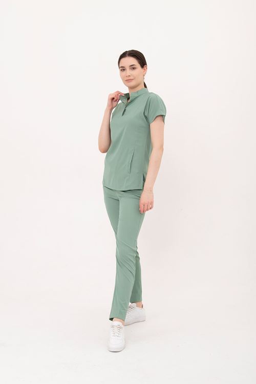 Nef Medikal Line Küf Yeşili Kadın Takım