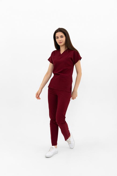 Nef Medikal Greys Bordo Kadın Takım