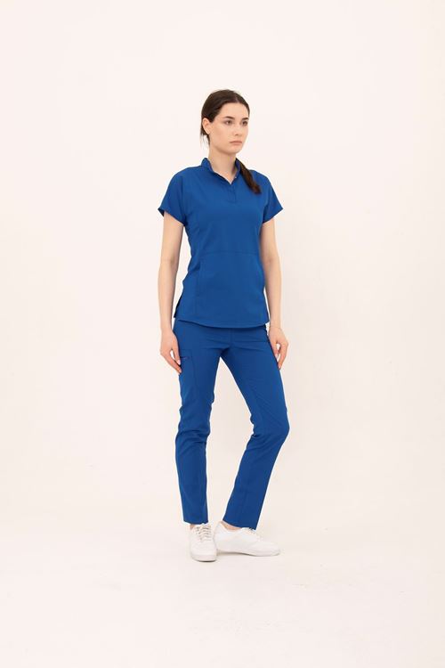 Nef Medikal Line Saks Mavi Kadın Takım