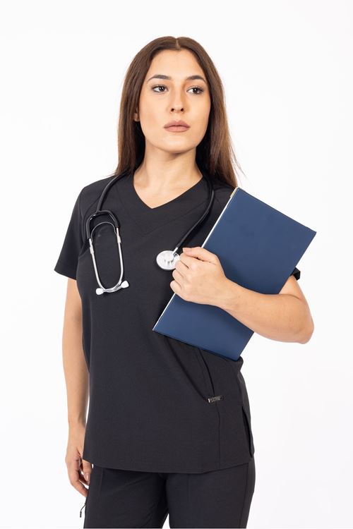 Nef Medikal Hood Comfort Füme Gri Kadın Takım