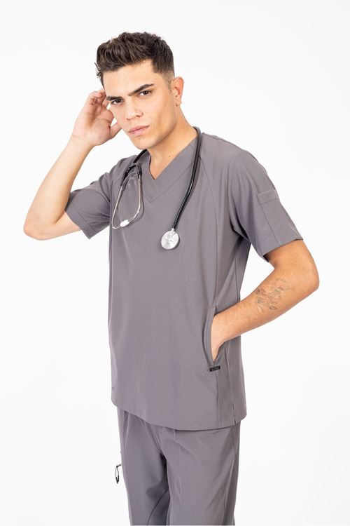 Nef Medikal Hood Comfort Antrasit Gri Erkek Takım