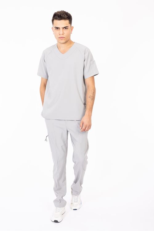 Nef Medikal Hood Comfort Bulut Gri Erkek Takım