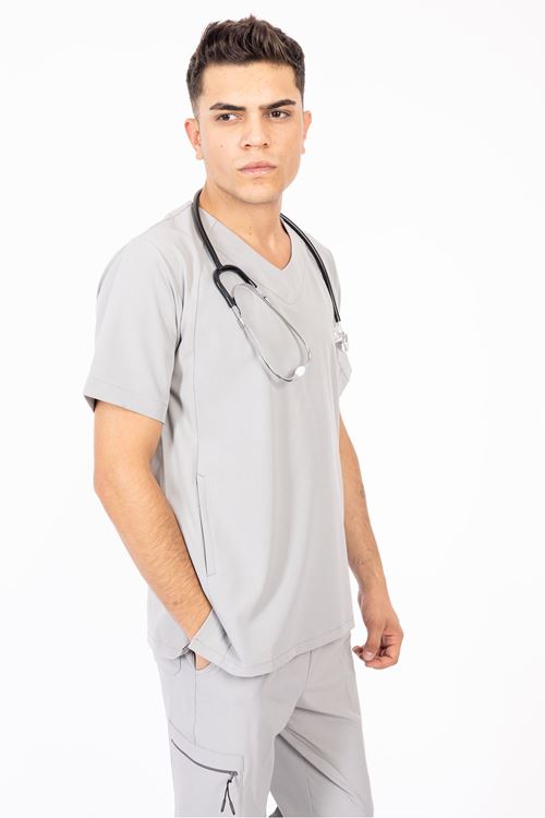 Nef Medikal Hood Comfort Bulut Gri Erkek Takım