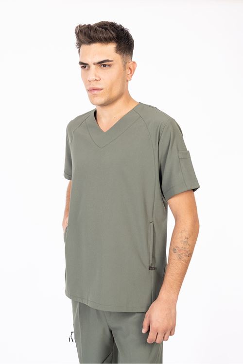 Nef Medikal Hood Comfort Haki Erkek Takım