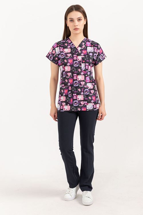 NEF GREYS KEDİ DESENLİ TAKIM