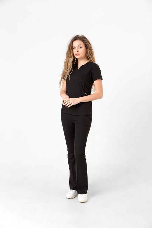 Nef Medikal Drop Collar Siyah Kadın Takım