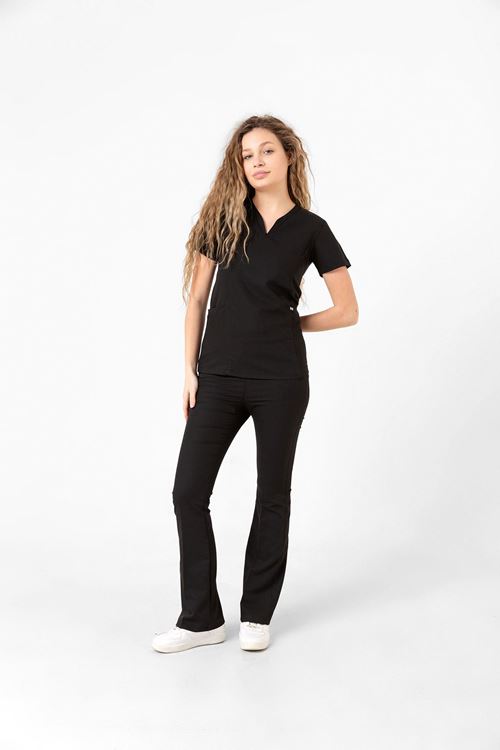 Nef Medikal Drop Collar Siyah Kadın Takım