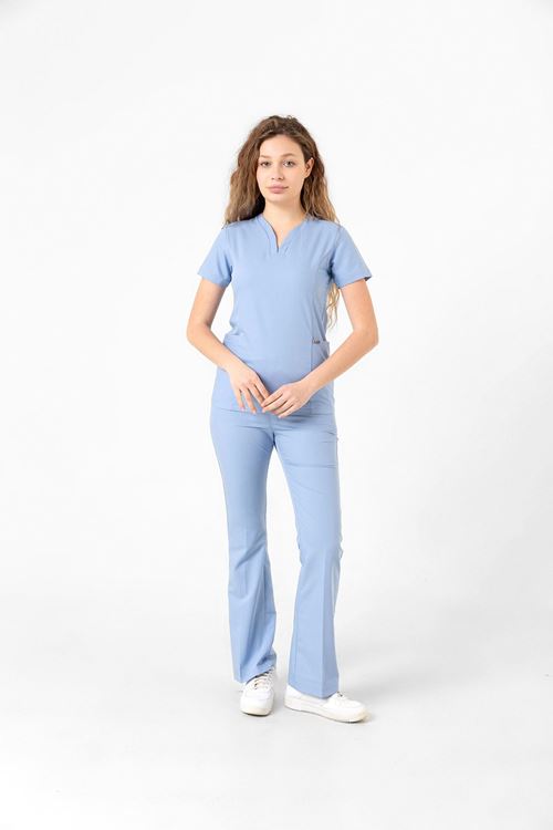 Nef Medikal Drop Collar Bebe Mavi Kadın Takım