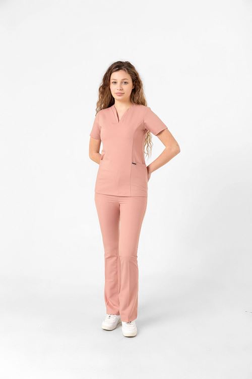 Nef Medikal Drop Collar Pudra Kadın Takım