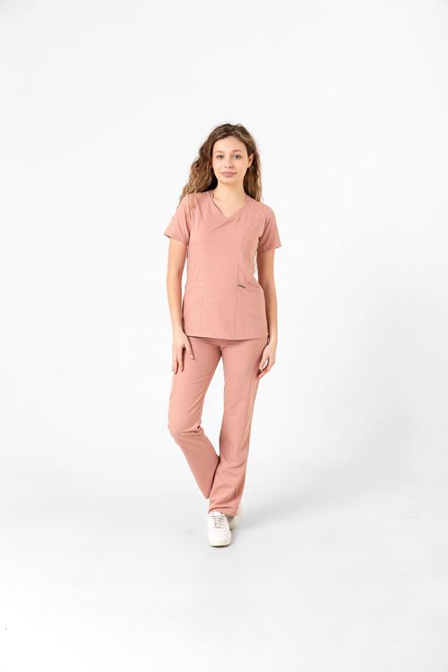 Nef Medikal Butterfly Collar Pudra Kadın Takım