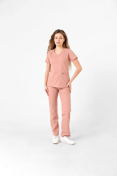 Nef Medikal Butterfly Collar Pudra Kadın Takım