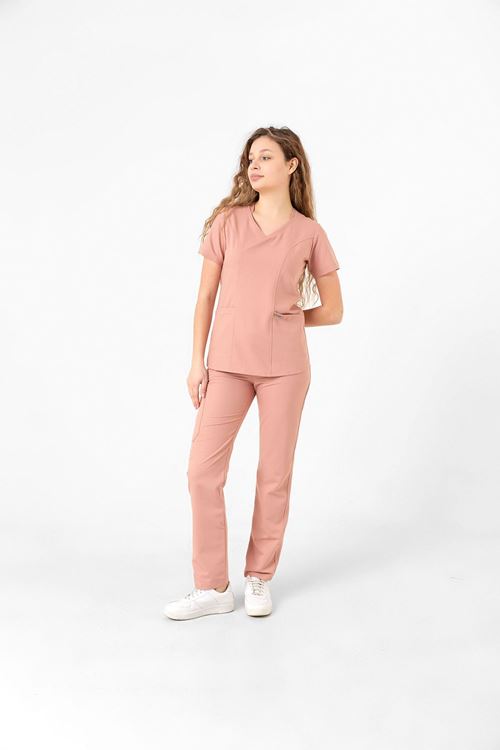 Nef Medikal Butterfly Collar Pudra Kadın Takım