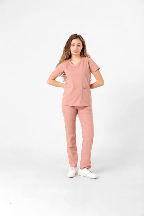 Nef Medikal Butterfly Collar Pudra Kadın Takım