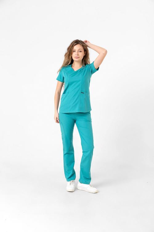 BUTTERFLY COLLAR TAKIM TURKUAZ YEŞİLİ