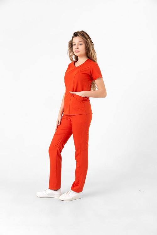 BUTTERFLY COLLAR TAKIM TURUNCU