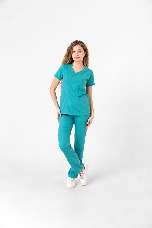 BUTTERFLY COLLAR TAKIM TURKUAZ YEŞİLİ