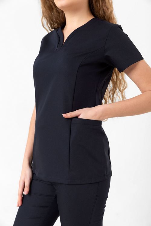 DROP COLLAR TAKIM LACİVERT