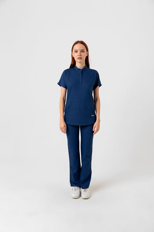 Nef Medikal New Line Petrol Mavi Kadın Takım