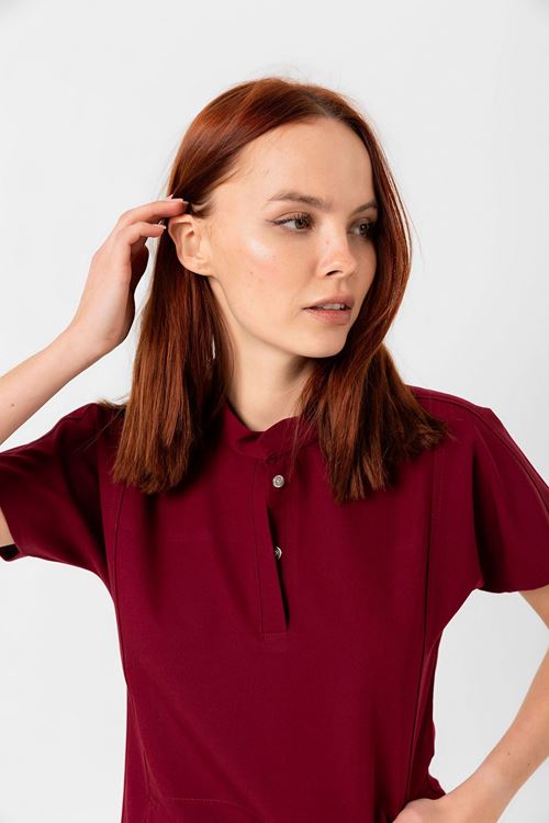 Nef Medikal New Line Bordo Kadın Takım