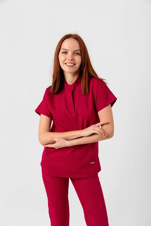 Nef Medikal New Line Koyu Fuşya Kadın Takım