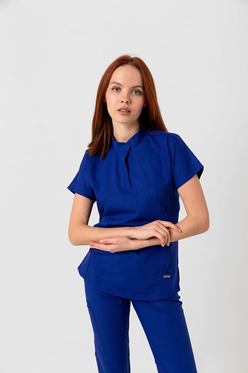 Nef Medikal New Line Saks Mavi Kadın Takım