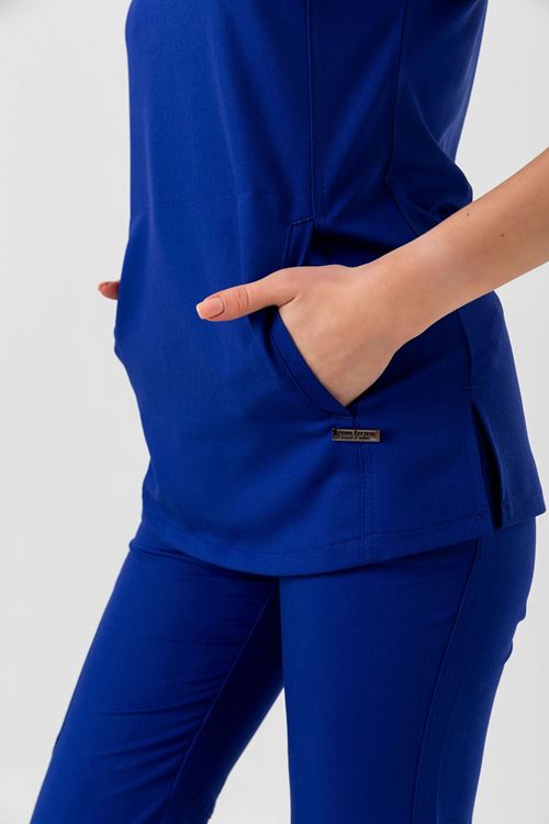 Nef Medikal New Line Saks Mavi Kadın Takım