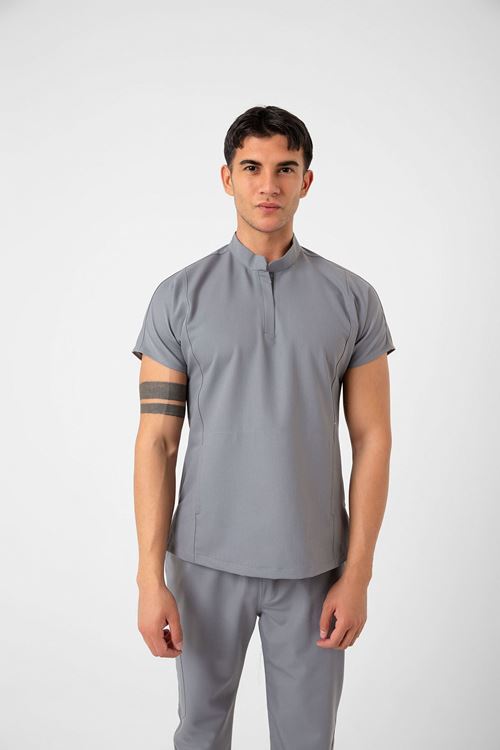 Nef Medikal New Line Taş Gri Erkek Takım