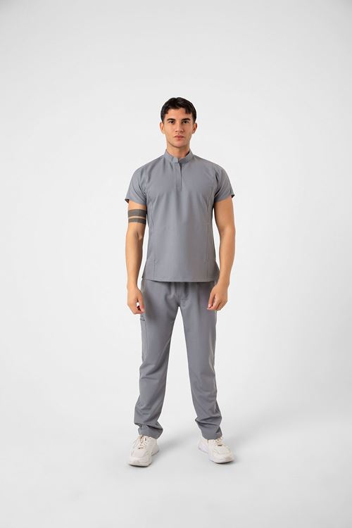 Nef Medikal New Line Taş Gri Erkek Takım