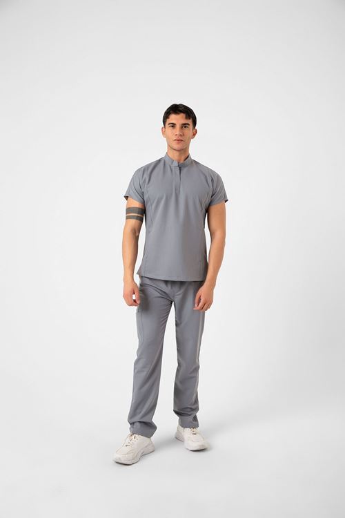 Nef Medikal New Line Taş Gri Erkek Takım