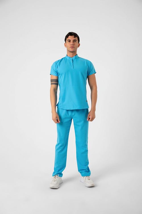 Nef Medikal New Line Turkuaz Mavi Erkek Takım