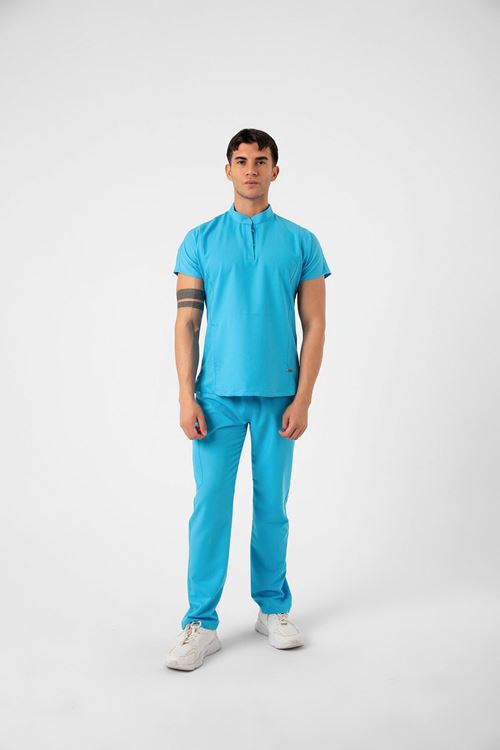 Nef Medikal New Line Turkuaz Mavi Erkek Takım