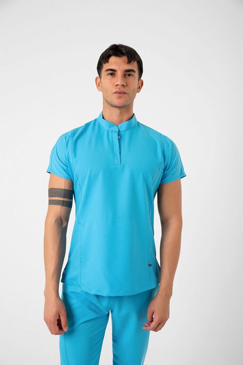 Nef Medikal New Line Turkuaz Mavi Erkek Takım