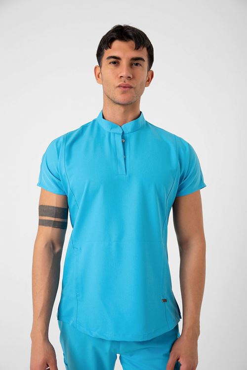 Nef Medikal New Line Turkuaz Mavi Erkek Takım