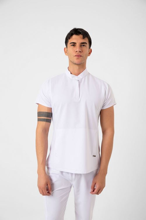 Nef Medikal New Line Beyaz Erkek Takım