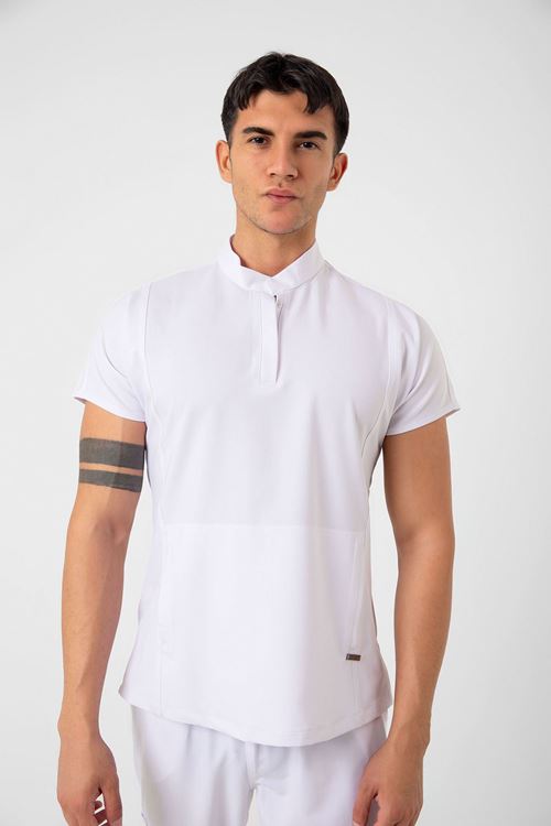 Nef Medikal New Line Beyaz Erkek Takım