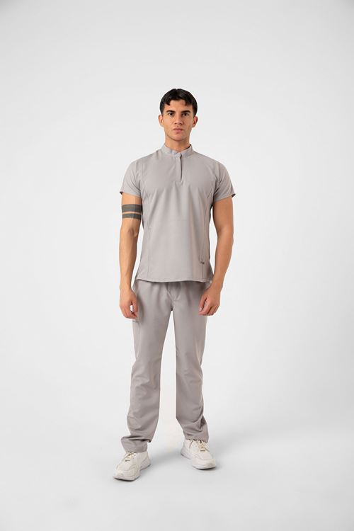 Nef Medikal New Line Bulut Gri Erkek Takım