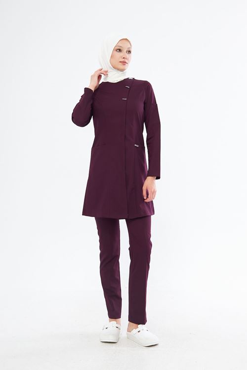 Nef Medikal Elegance Mürdüm Tesettür Takım