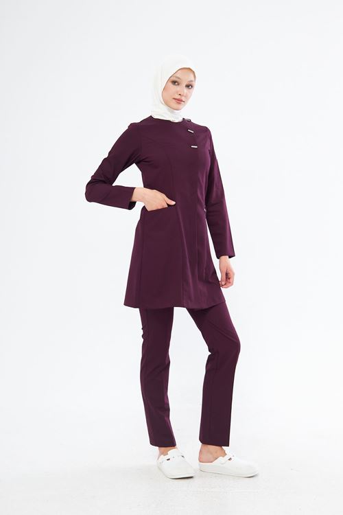 Nef Medikal Elegance Mürdüm Tesettür Takım
