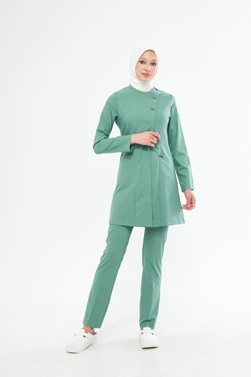 Nef Medikal Elegance Koyu Küf Tesettür Takım