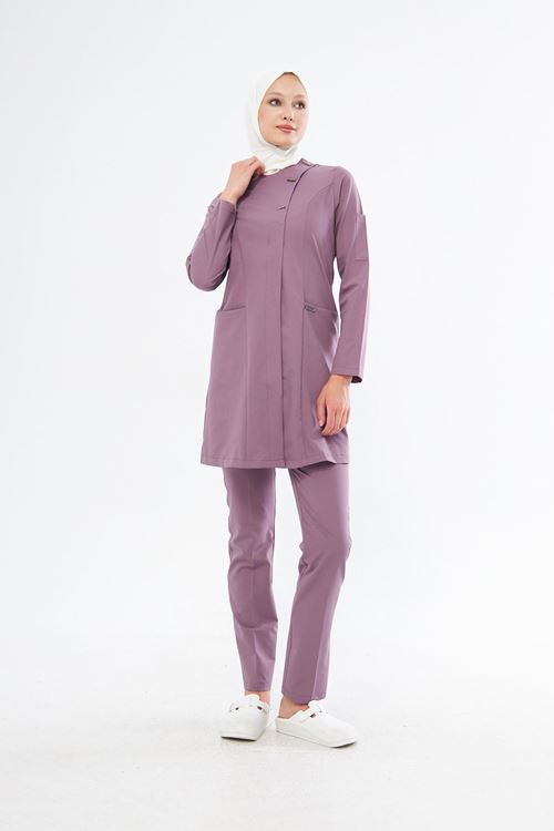 Nef Medikal Elegance Leylak Tesettür Takım