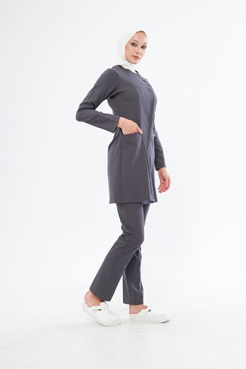 Nef Medikal Elegance Füme Tesettür Takım