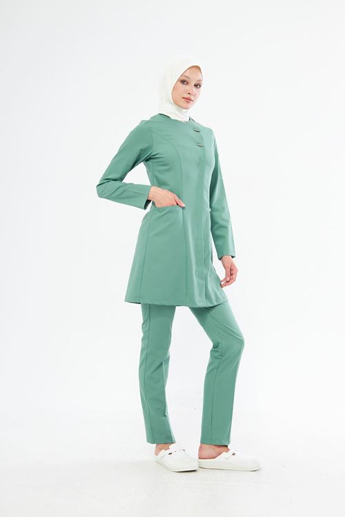 Nef Medikal Elegance Koyu Küf Tesettür Takım