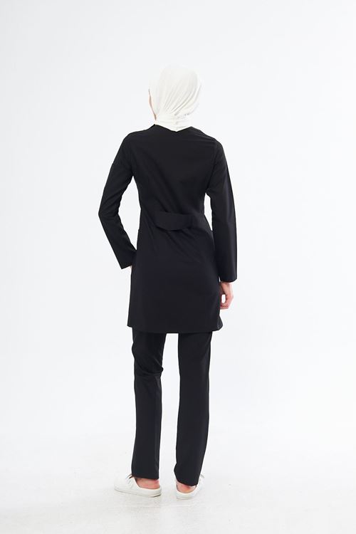 Nef Medikal Elegance Siyah Tesettür Takım