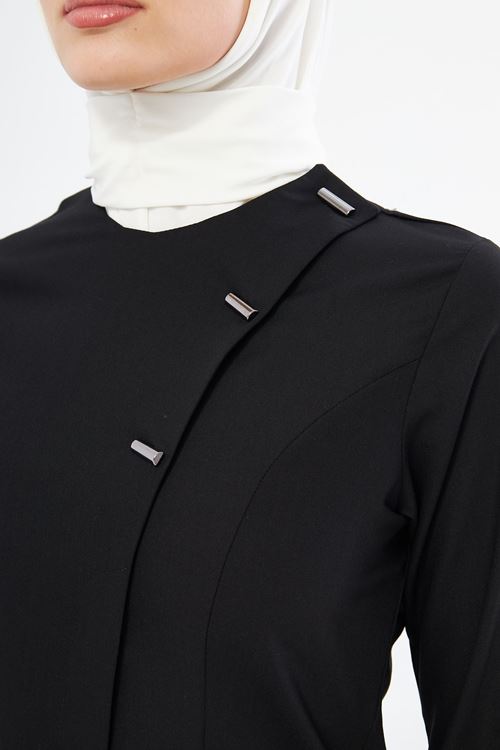 Nef Medikal Elegance Siyah Tesettür Takım