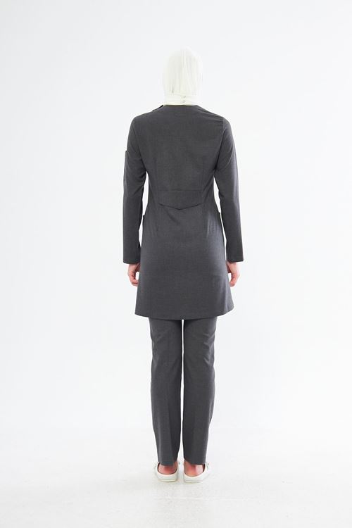 Nef Medikal Elegance Santana Füme Gri Tesettür Takım