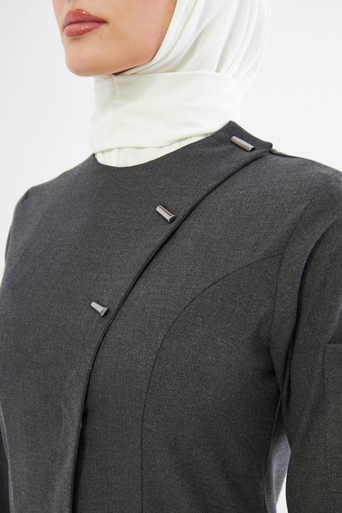 Nef Medikal Elegance Santana Füme Gri Tesettür Takım