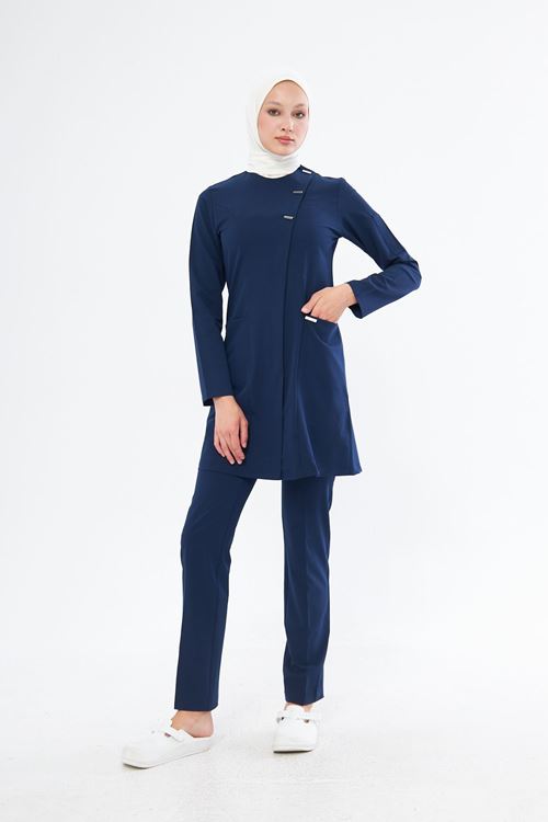 Nef Medikal Elegance Santana İndigo Tesettür Takım