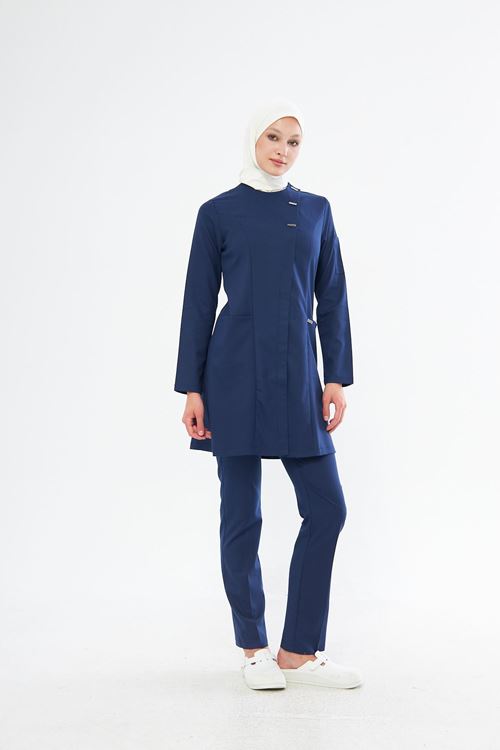 Nef Medikal Elegance Indigo Tesettür Takım
