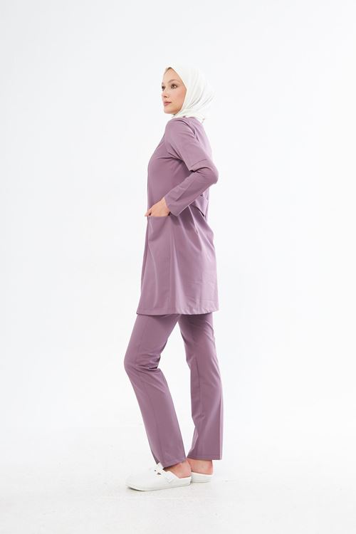 Nef Medikal Elegance Leylak Tesettür Takım